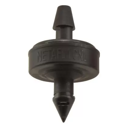 Netafim Self Piercing Pressure Compensating Emitters w/ Internal Check Valve - 1.0 GPH (Black) (25/Cs) [SPCV10-25]