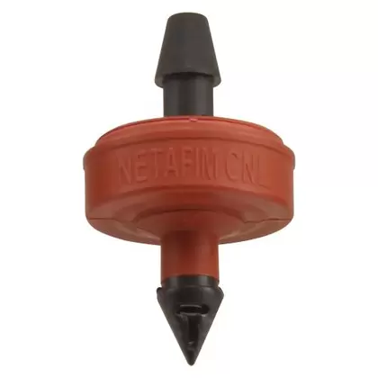 Netafim Self Piercing Pressure Compensating Emitters w/ Internal Check Valve - 2.0 GPH (Red) (25/Cs) [SPCV20-25]