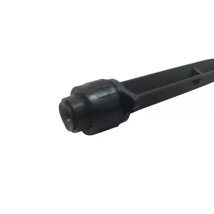 NDS Drip Emitter, Barb 0 To 20 Gpm Black Adjustable W/6" Stake 360° Fan Spray | DAFS FAN