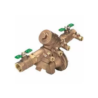 1-1/2" Threaded Lead-Free Cast Bronze 175 psi 975XL2 Series Reduced Pressure Principle Backflow Preventer | WLK975XL015LF