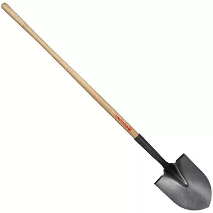 Corona Clipper Round Point Shovel, Tempered Steel Blade Ash Wood Handle | SS 26000
