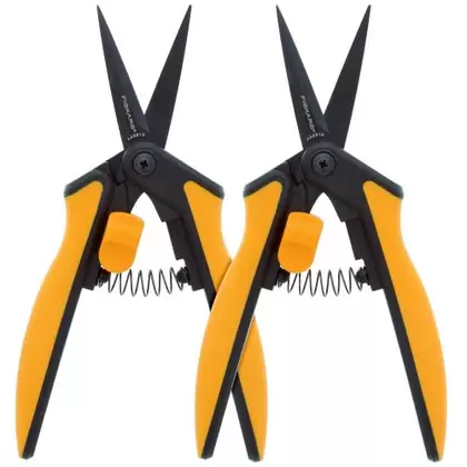 Fiskars Non-Stick Softgrip Micro-Tip Pruning Snip (2/Pk) (6/Cs)