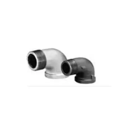 1/2" MNPT x FNPT Galvanized Malleable Iron 90 Degrees Street Elbow | TFG90ST005