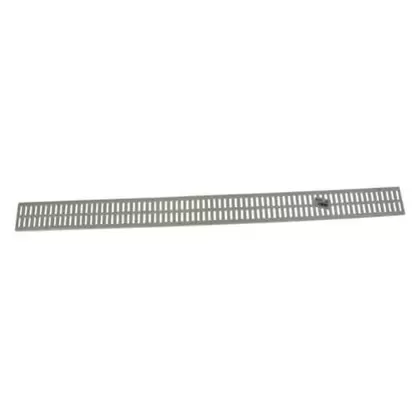 36" Rectangular HDPE White Mini Flat Channel Grate | NDS540