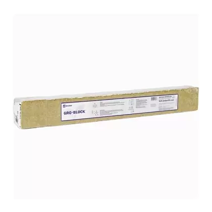 Grodan Gro-Block Improved GR4 - Small 3" (3x3x2.6) No Hole - Shrinkwrap/Strip - Carton (384/Carton)