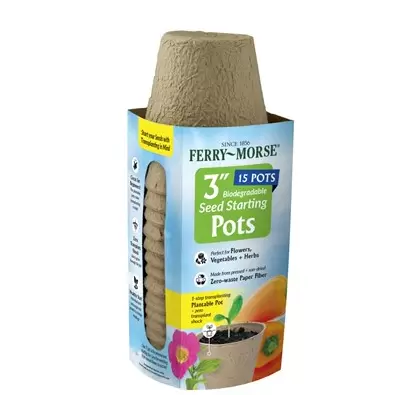 Ferry Morse 15pk 3" Round Fiber Pot Bonus Pack