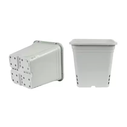 SunPack 12"x12" Square Pot, White 12" Tall
