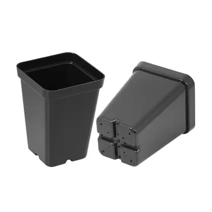 SunPack 2.5" Square Pot, Black