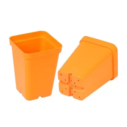 SunPack 2.5" Square Pot, Orange