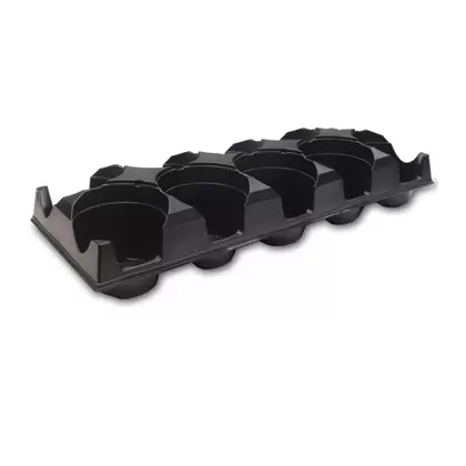 Landmark 04.50 Transport Tray 10 Count Black 75 Per Case 40 Cases Per Pallet