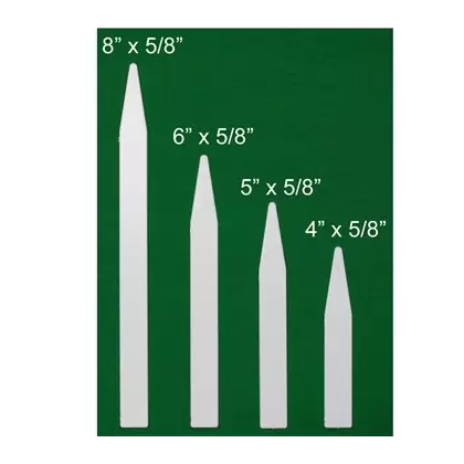 DPI 1000/6" Molded Plastic Labels White