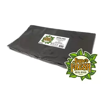 Super Fresh 100pk 11.5" x 22" 4.5mil Vacuum Seal Bags Clear/Black 6PK/CS
