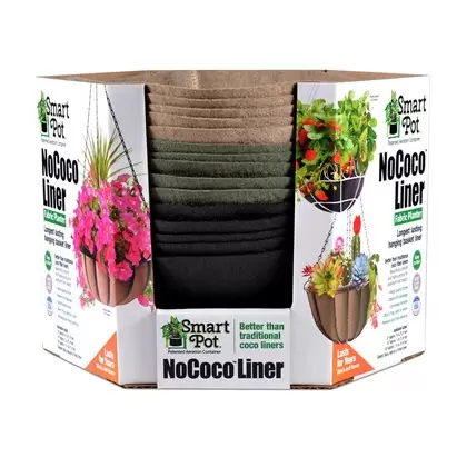 Smart Pot NoCoco 15pc Hanging Basket Liner 14" Asst