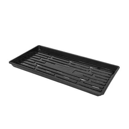 SunPack 1020 Heavy Duty Shallow Tray, Black w/Hole