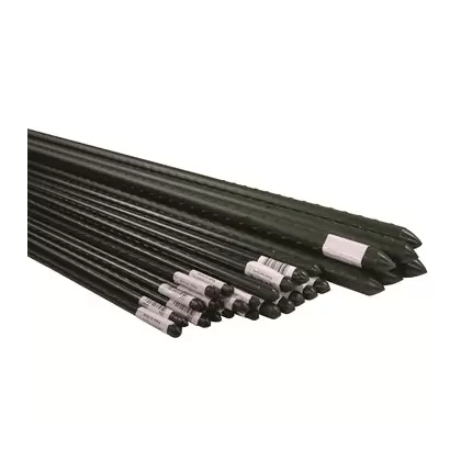 Bond 8' Heavy Duty Green Vinyl Super Steel Stake 10/BD - Diameter 20mm
