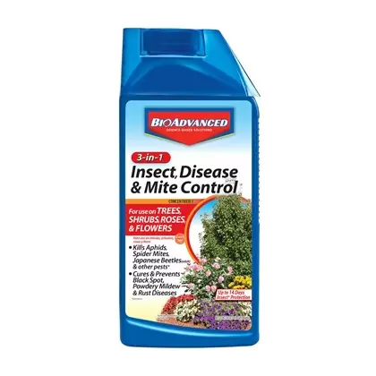 BioAdvanced 32oz 3-in-1 Insect Disease Mite Concentrate Non-Neonic