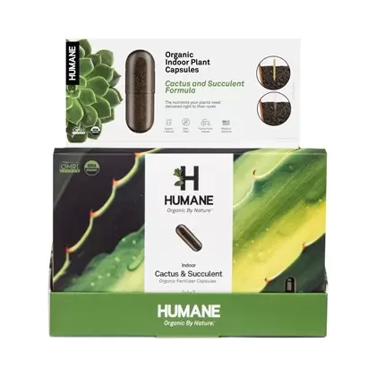 Humane 18pk Cactus & Succulent Organic Indoor Plant Food Capsules
