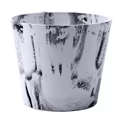 Gardener Select 12" Mixed Stone White and Black Planter