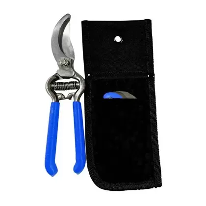 Gardener Select 3pc Garden Gift Set - 8" Bypass Pruner, Folded Knife & Pouch Bag