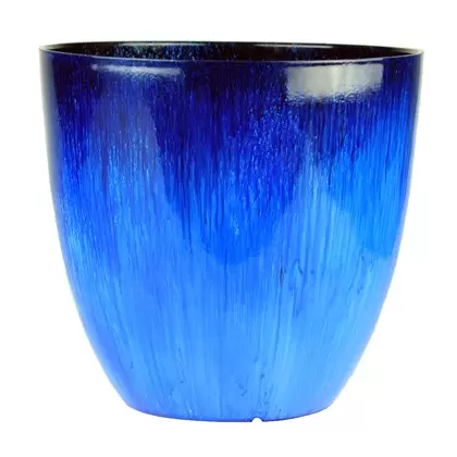 Gardener Select 15" Egg Planter Blue Flower Planter 4/CS