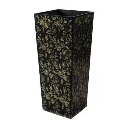 Gardener Select 13"x28" Mixed Stone Black Planter