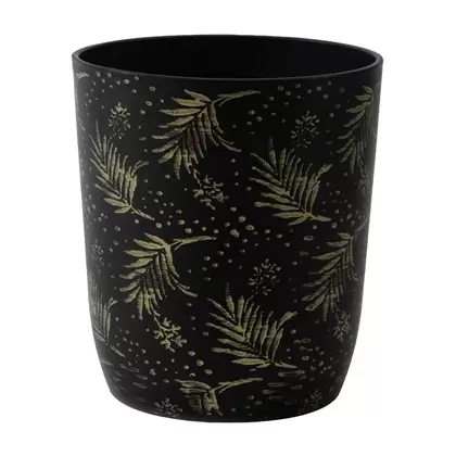 Gardener Select 11.8"x12.5" Mixed Stone Black Planter