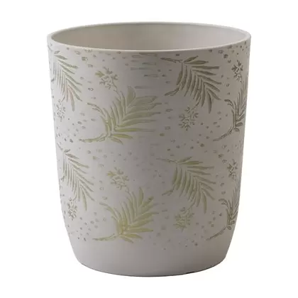 Gardener Select 11.8"x12.5" Mixed Stone White Planter