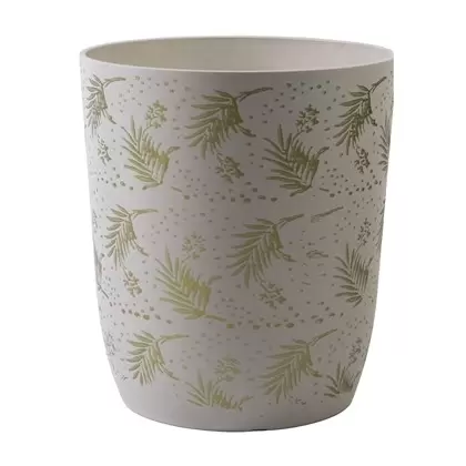 Gardener Select 15.35"x16.5" Mixed Stone White Planter