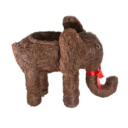 Gardener Select 7" Small Straw Elephant Topiary 6/CS