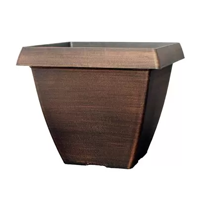 Grower Select 14.50 Square Cove Planter Warm Copper 20/CS