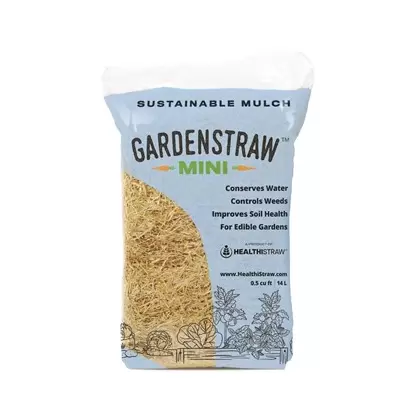 GardenStraw 0.5cf Mini Premium Wheat Straw Mulch