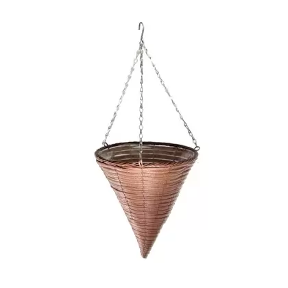 Gardener Select 12" Plastic Cone Hanging Basket Rust 20/CS