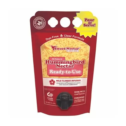 Sweet Seed 1.5L Hummingbird Nectar Pouch Ready to Use 4/CS