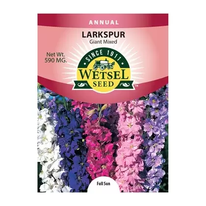 LARKSPUR, GIANT MIXED 590 MG