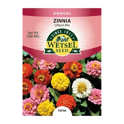ZINNIA, LILLIPUT MIX 590 MG.