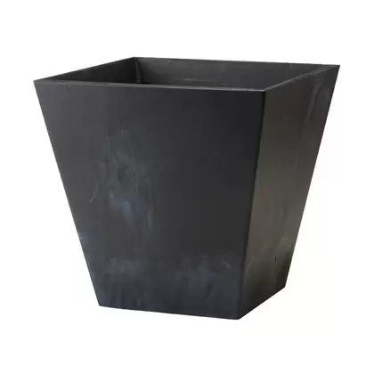 Artstone Ella 8" Square Planter Black