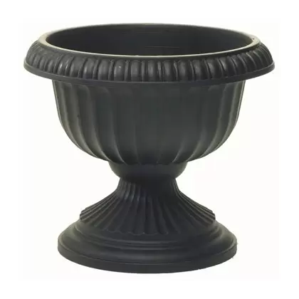 Grecian 12" Urn Black