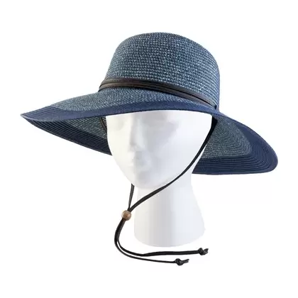 Sloggers Womens Braided Hat Grey Blue Med UPF 50+