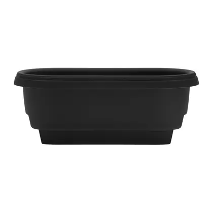 Bloem 12" Deck Rail Planter Black