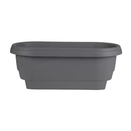 Bloem 24" Deck Rail Planter Charcoal