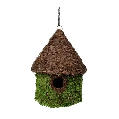 SuperMoss Woven Bird House Bungalow
