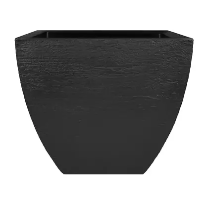 Tusco 16" Modern Square Planter Black