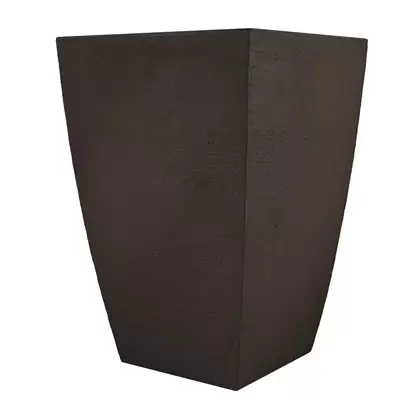 Tusco 23" Modern Tall Square Planter Espresso