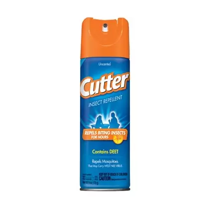 Cutter 6oz Unscented Aerosol Insect Repellent 10% Deet