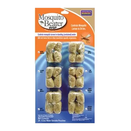 Bonide .2oz Water Soluble Pouches Mosquito Beater Plunks (24- .2oz Pouches Per Card)