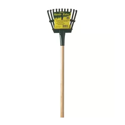 Flexrake Shrub Rake w/ 8" Head 48" Wood Handle