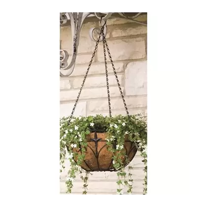 Panacea 14" Classic Finial Hanging Basket
