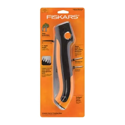 Fiskars PowerTooth Softgrip Folding Saw 7"' Blade