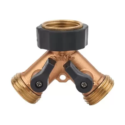 Melnor Brass 2-Way Hose Valve