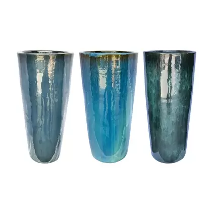 MCarr 15pc Tall Round Planter Pallet Mixed Colors